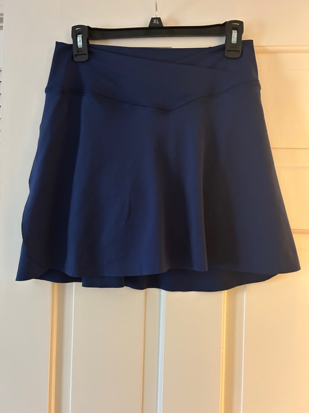 Laundry By Shelli Segal Navy Circle Skater Skirt
